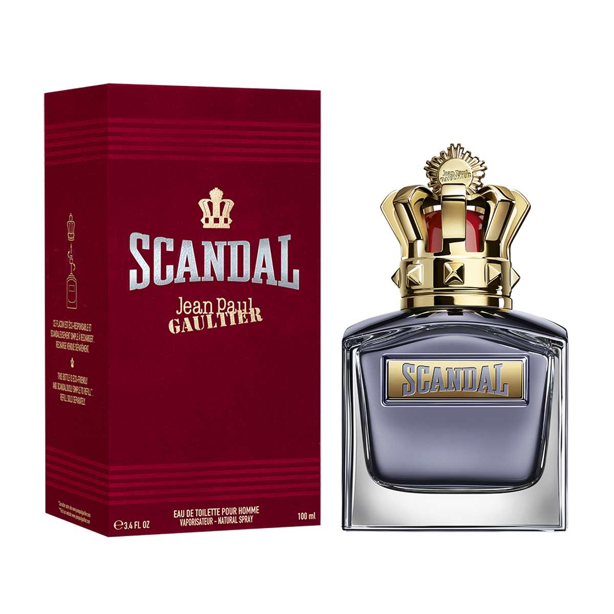 Scandal by Jean Paul Gaultier Eau de Toilette Pour Homme For Him (100ml)